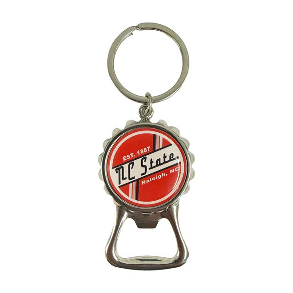 OLD SCHOOL BOTTLE OPENER KEY TAG /